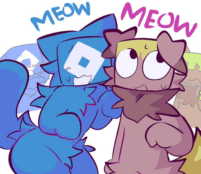 Anthro Minecraft and Roblox