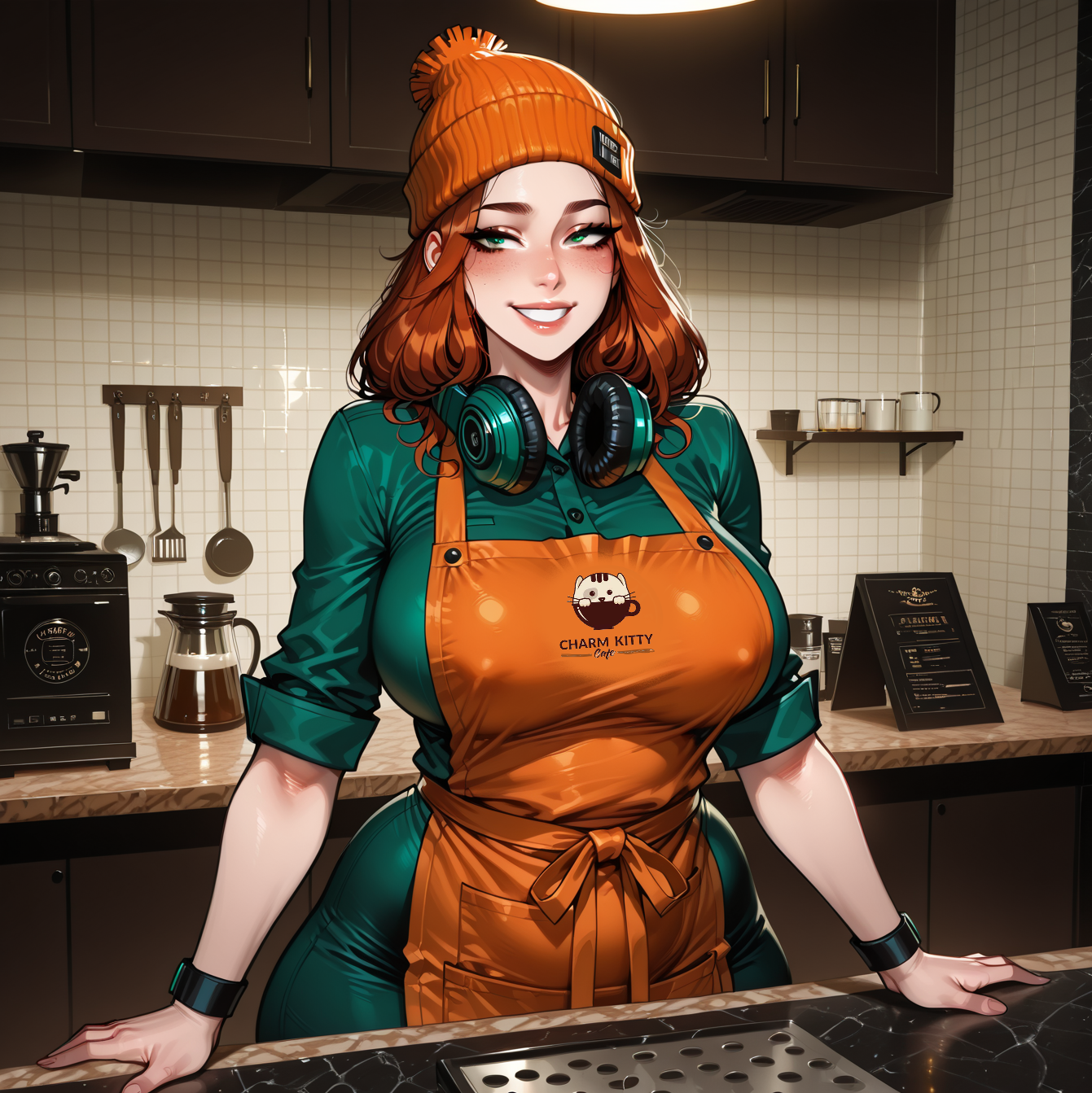 Audrey the wholesome barista
