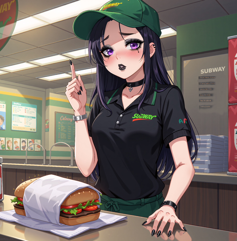 Goth SubWay Employee