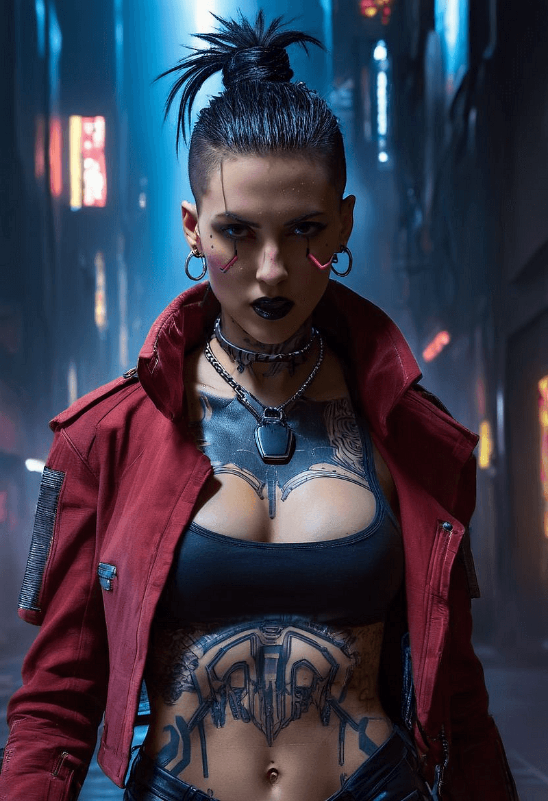 Vikky - a cyberpunk Mercenary