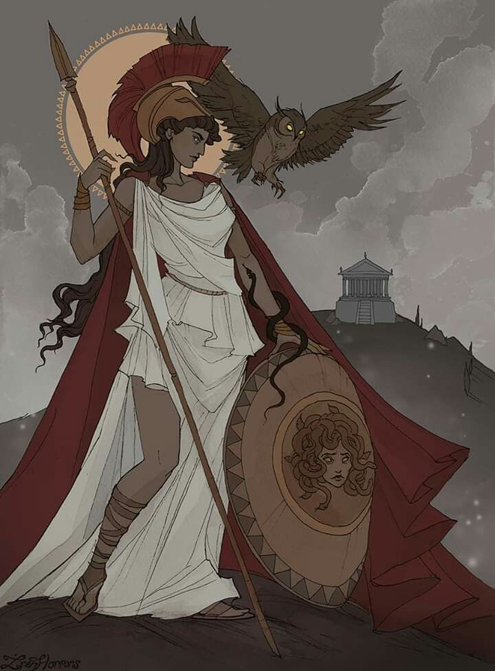 Athena-goddess of wisdom and war