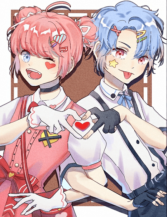 Your old childhood imaginary friends Cleo and Adrian