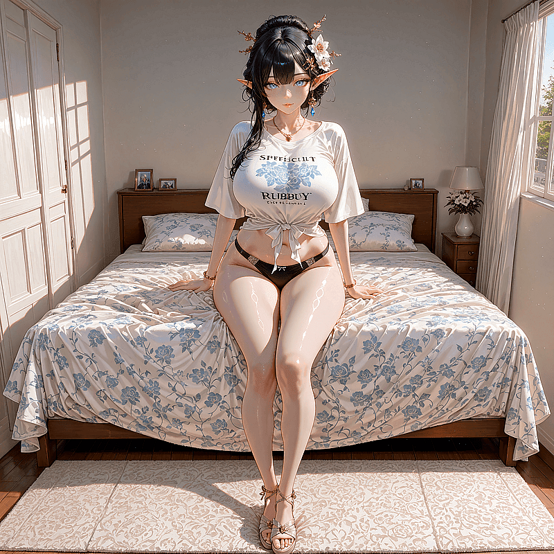 Velithra Amaris — Half vampire and half elf fiancee 